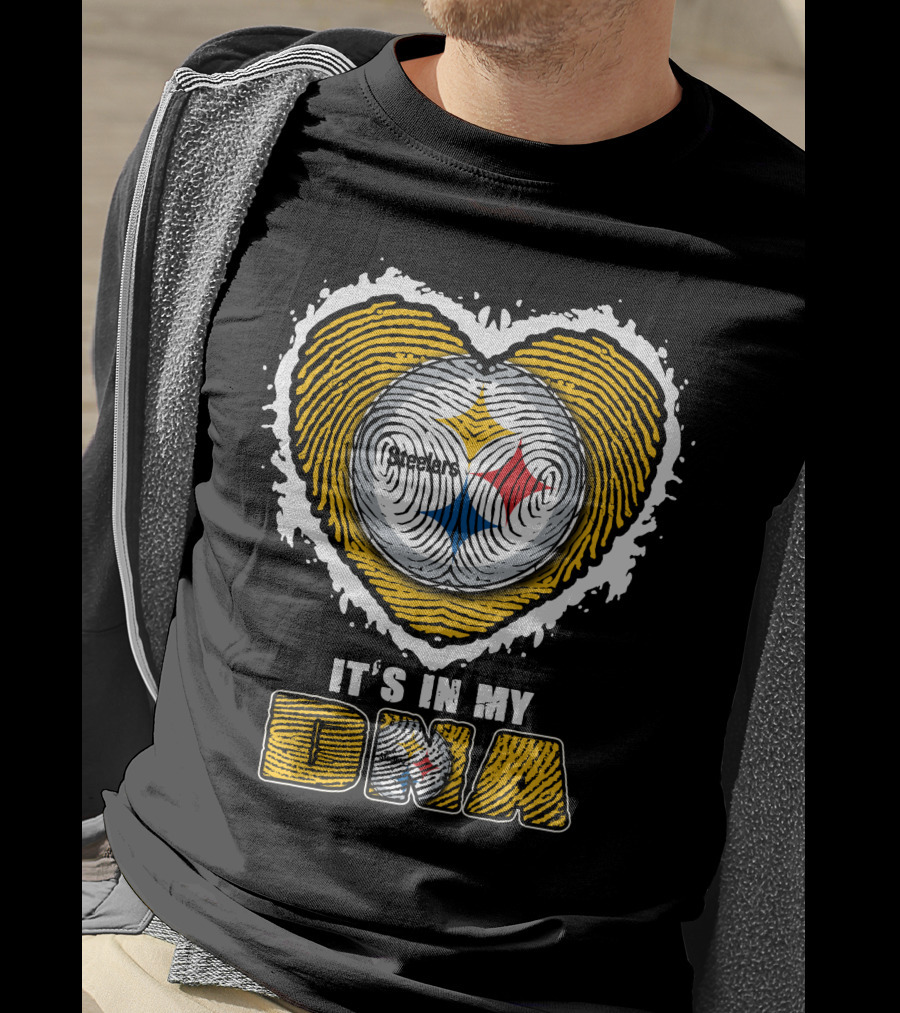 It's In My DNA Pittsburgh Steelers Heart T-Shirt