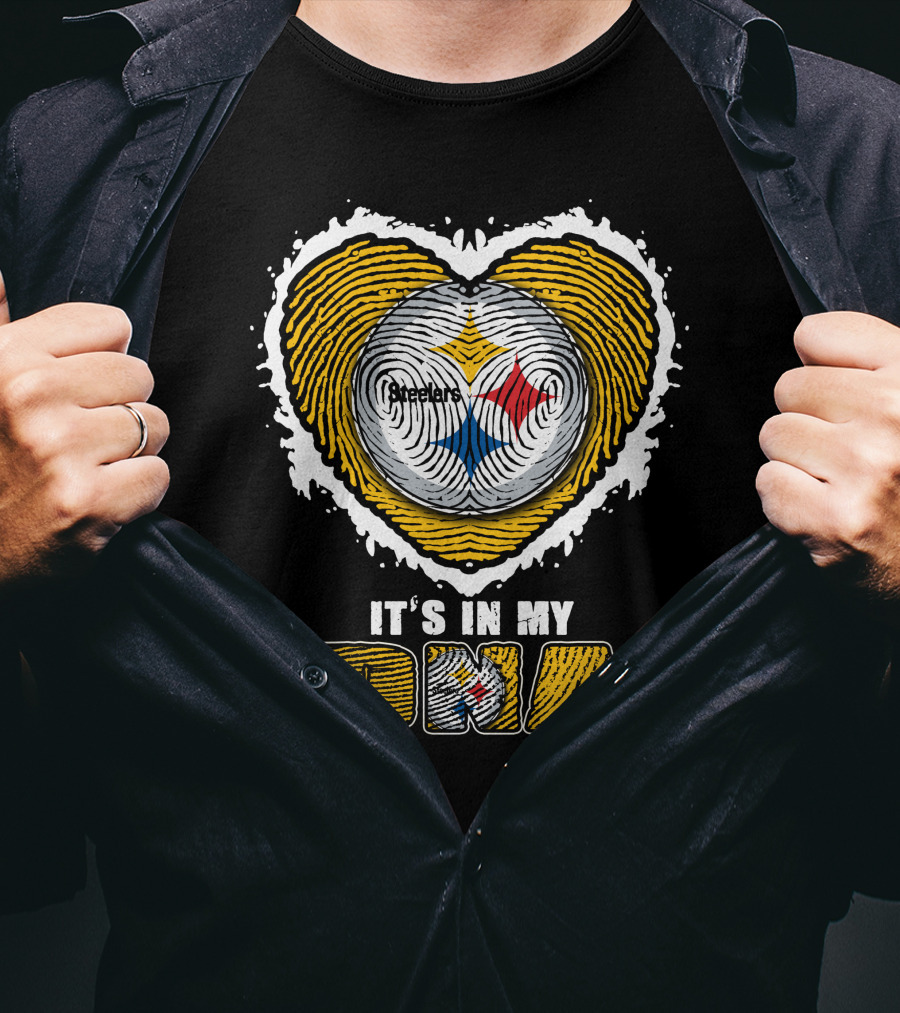 It's In My DNA Pittsburgh Steelers Heart T-Shirt