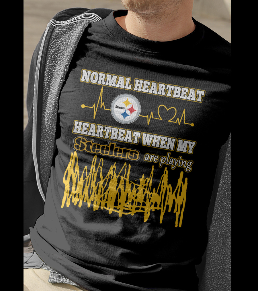 Normal Heartbeat Steelers Heartbeat When My Steelers Are Playing T-Shirt