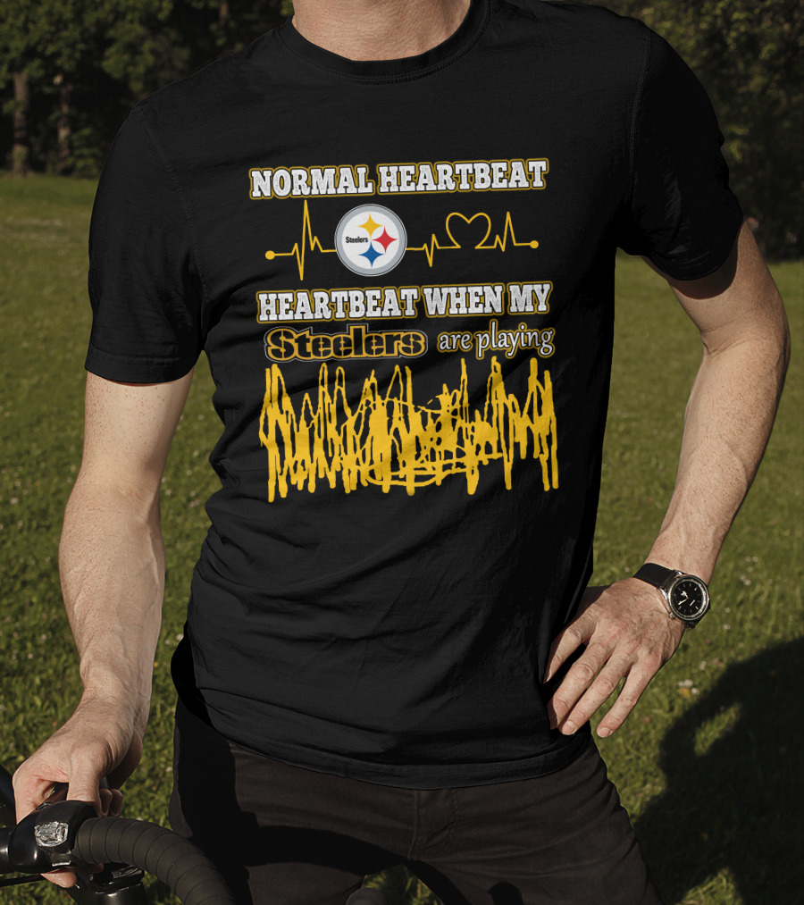 Normal Heartbeat Steelers Heartbeat When My Steelers Are Playing T-Shirt