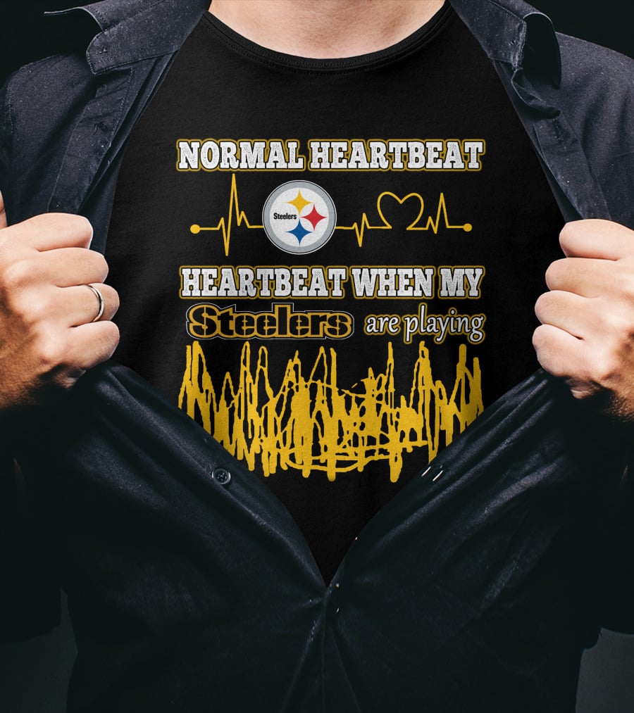 Normal Heartbeat Steelers Heartbeat When My Steelers Are Playing T-Shirt