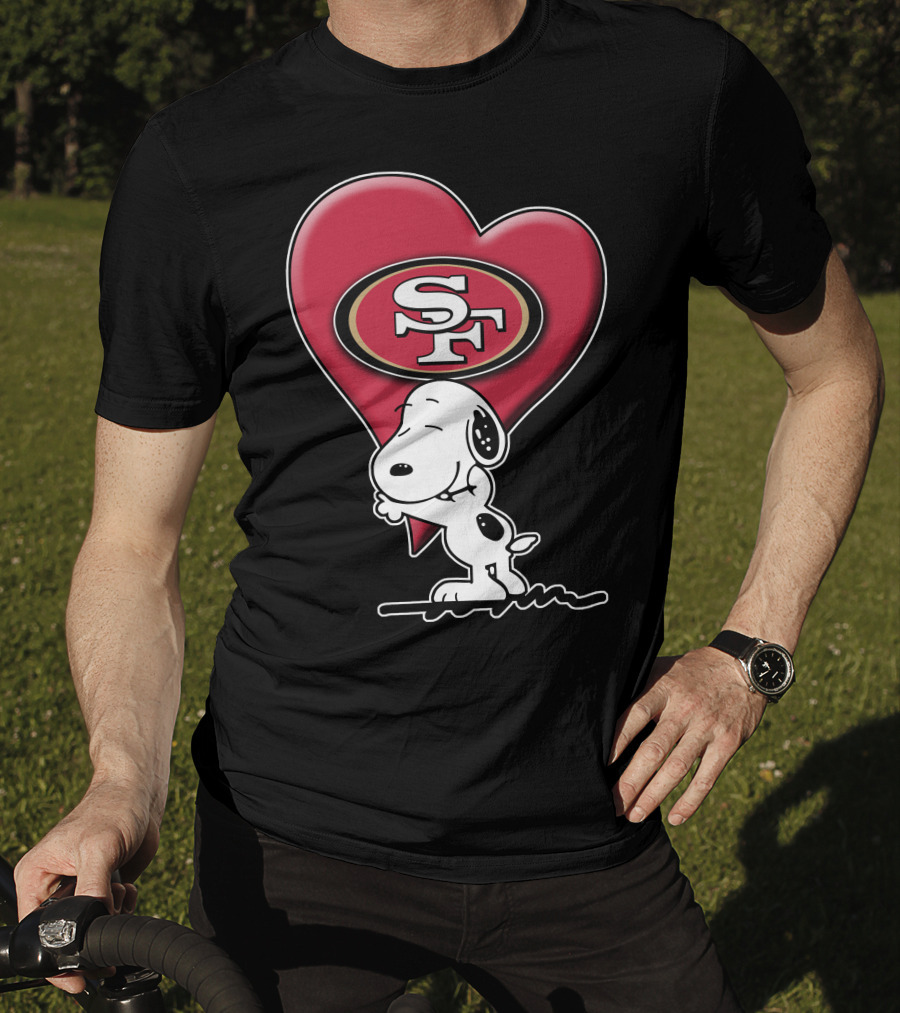 Snoopy Heart San Francisco 49ers Sf T-Shirt