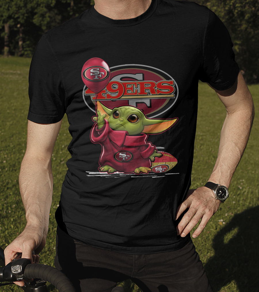 Yoda 49ers SF Balloon Football T-Shirt