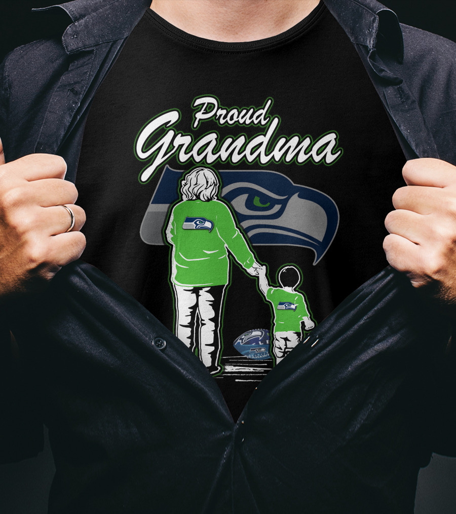 Proud Grandma Seattle Seahawks T-Shirt