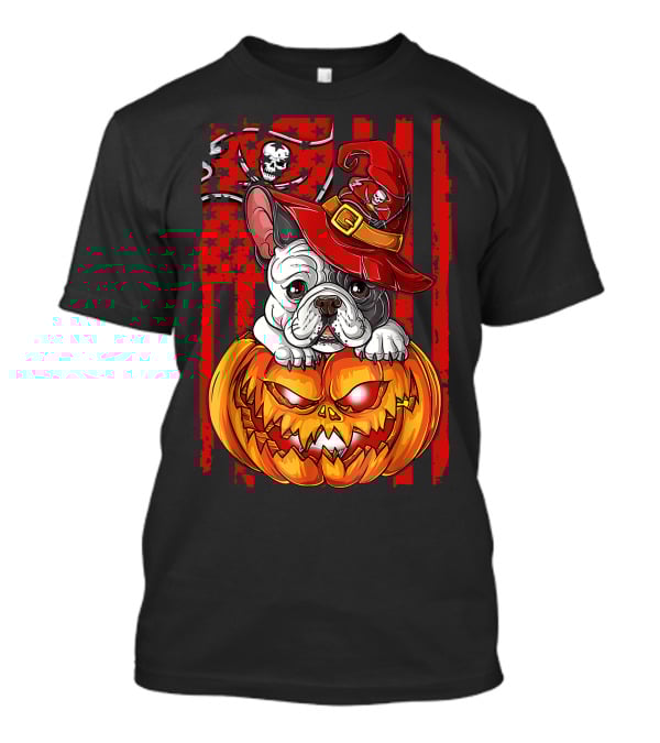 Hlw Bulldog Pumpkin Halloween Tampa Bay Buccaneers T-Shirt
