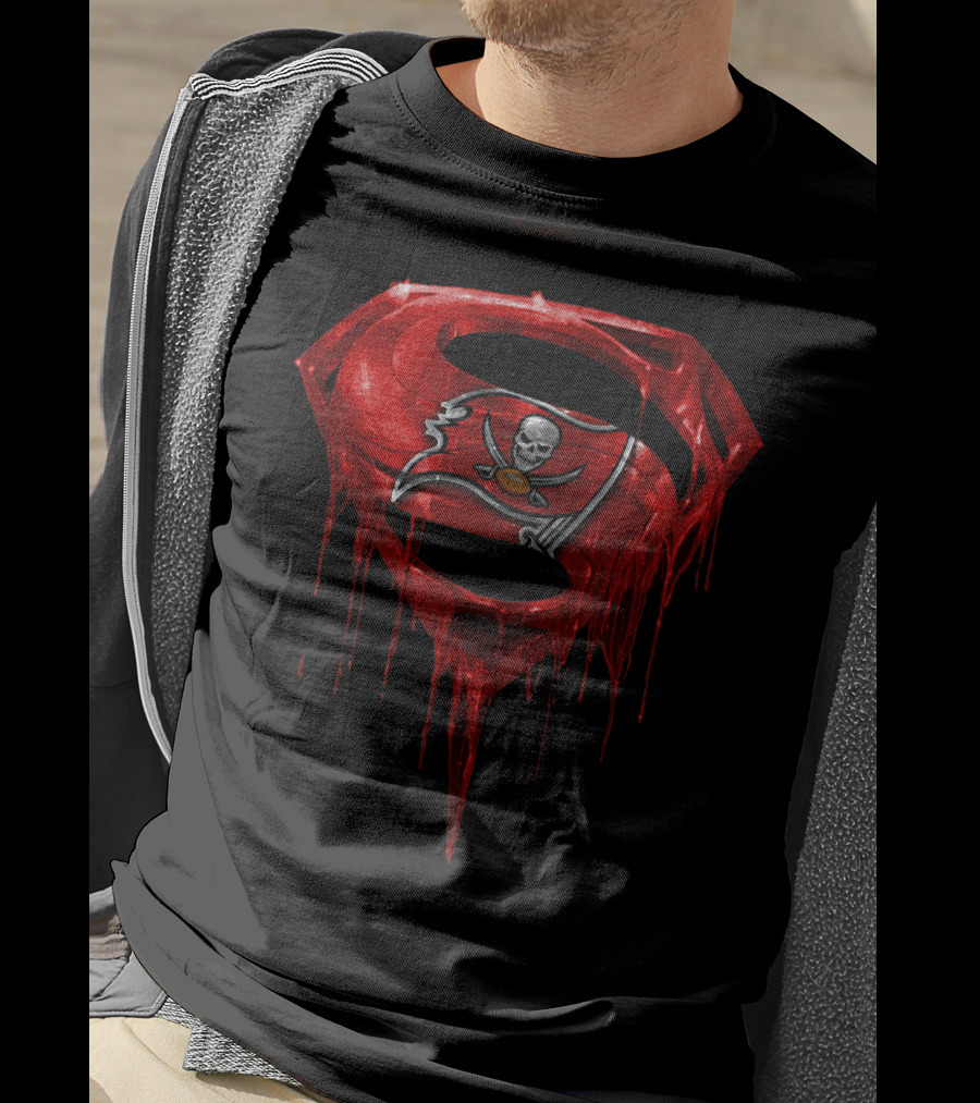 Superman Tampa Bay Buccaneers Logo Mashup T-Shirt