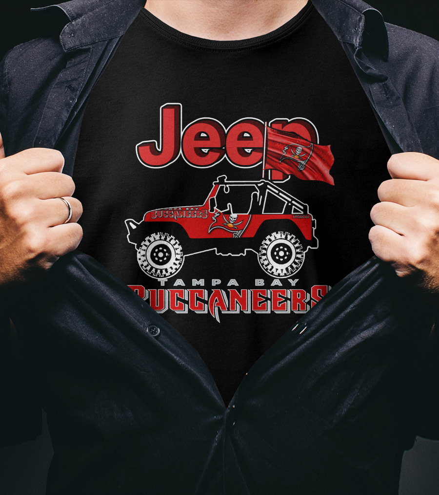 Jeep Tampa Bay Buccaneers Football Jeep T-Shirt
