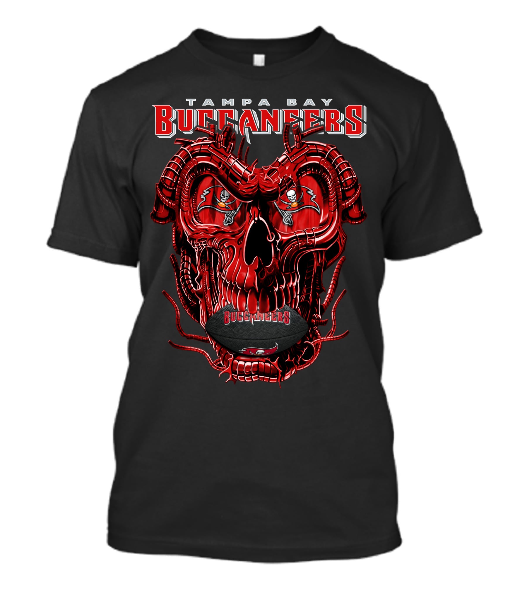 Tampa Bay Buccaneers Dragonskull NFL Football T-Shirt
