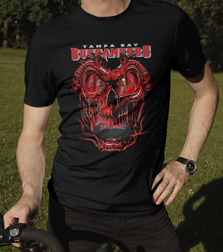 Tampa Bay Buccaneers Dragonskull NFL Football T-Shirt