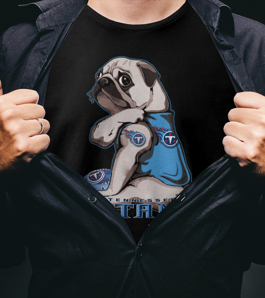 Tennessee Titans Pug T-Shirt