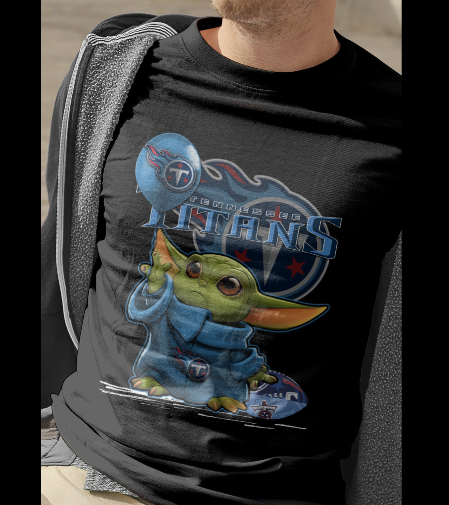 Tennessee Titans Yoda Force Football T-Shirt