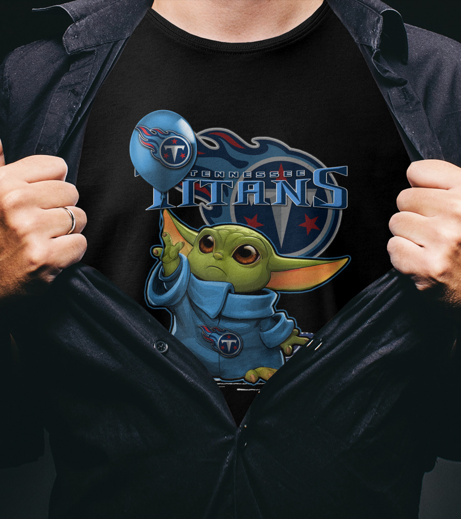 Tennessee Titans Yoda Force Football T-Shirt