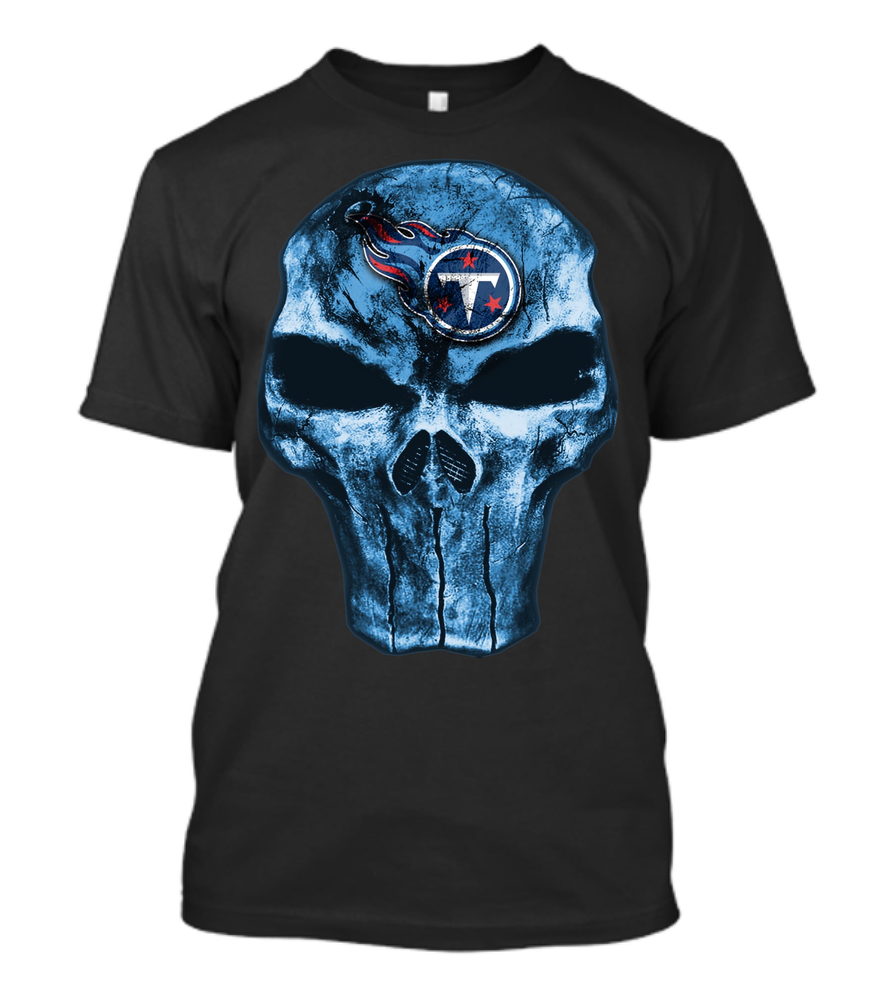 Tennessee Titans Skull Logo V4 T-Shirt