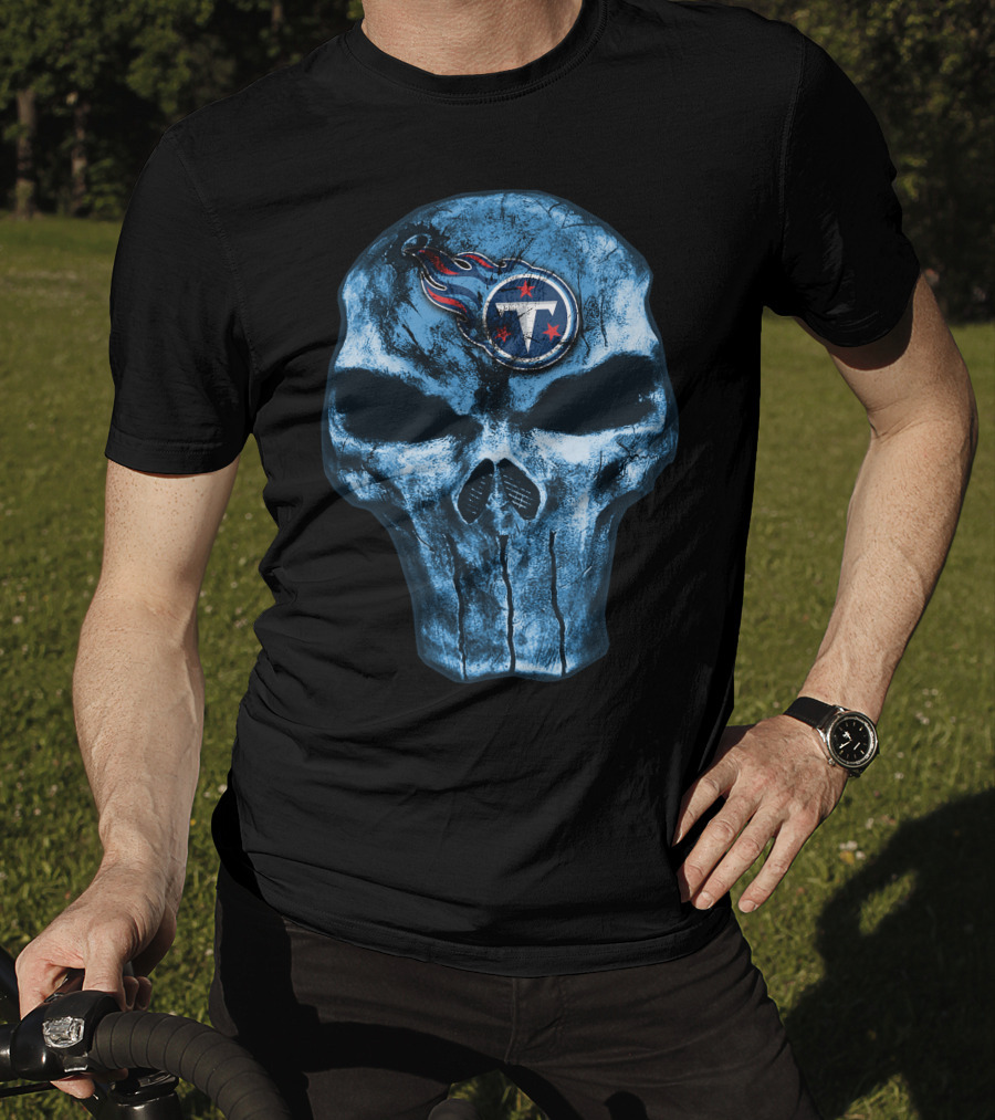Tennessee Titans Skull Logo V4 T-Shirt