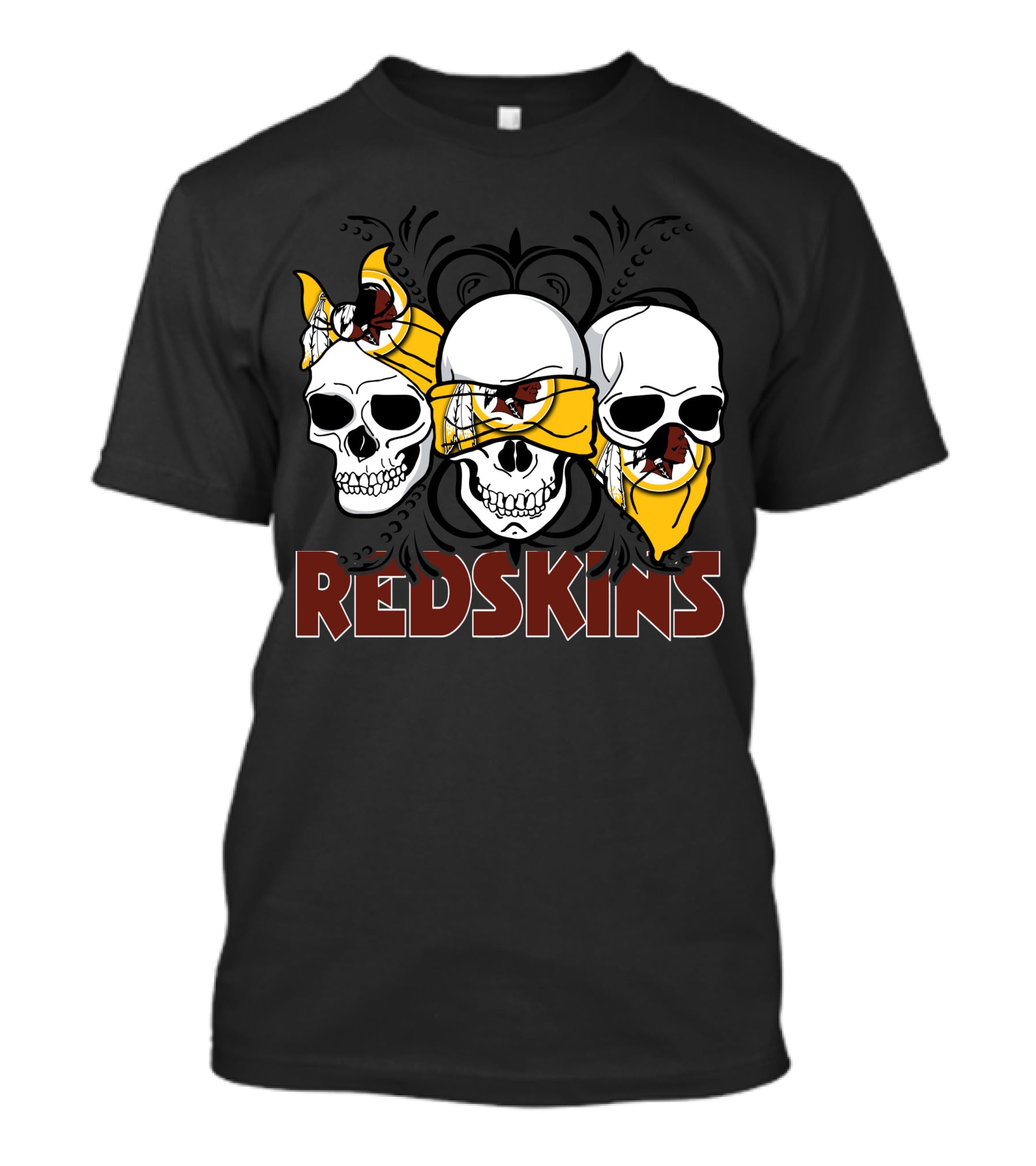 Skull Redskins Bandana T-Shirt