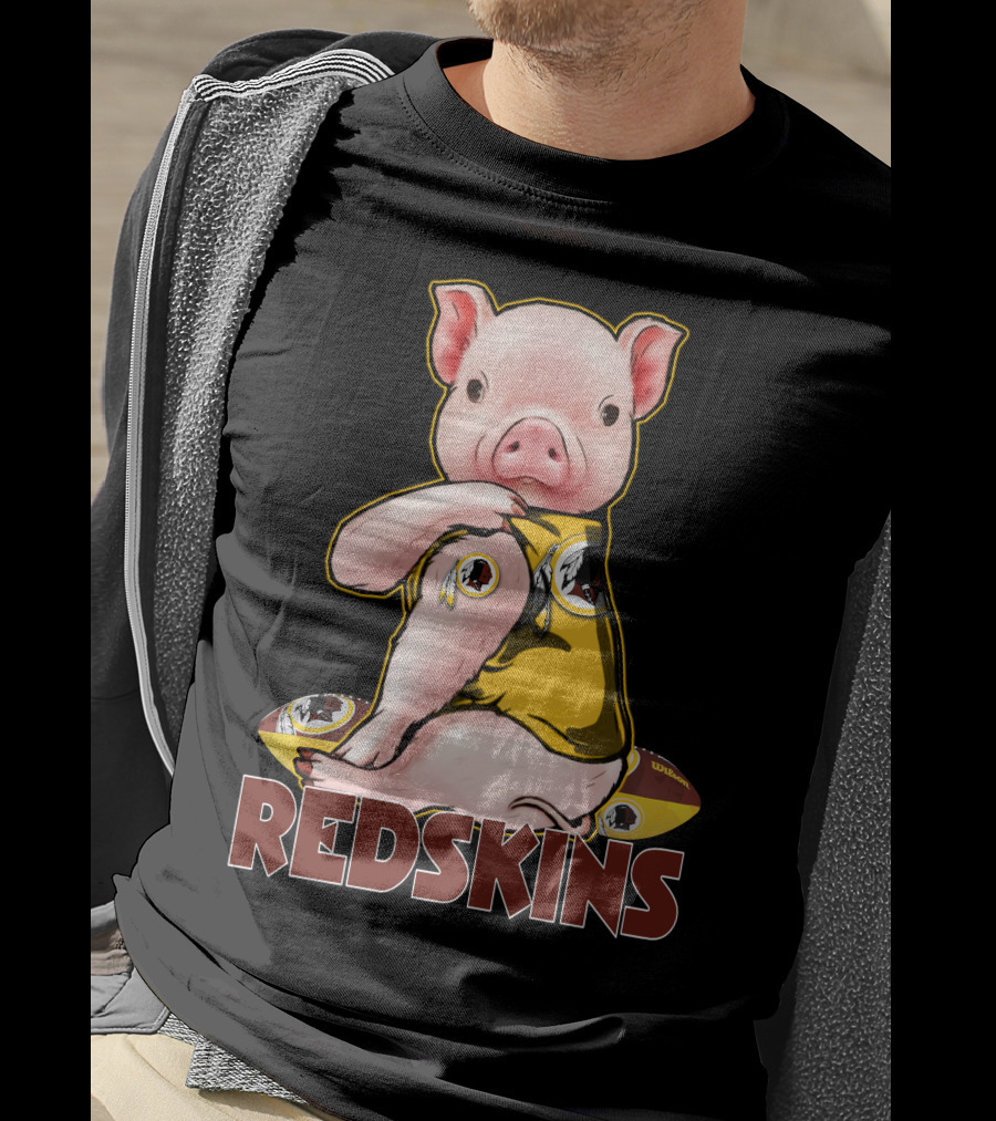 Pig Redskins Football Team T-Shirt
