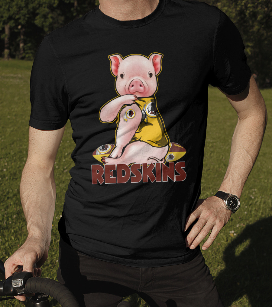 Pig Redskins Football Team T-Shirt