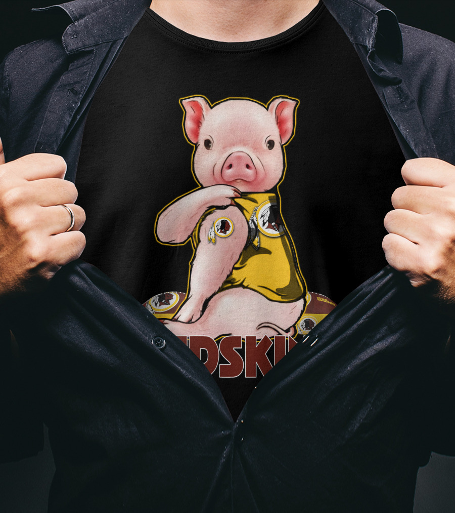 Pig Redskins Football Team T-Shirt
