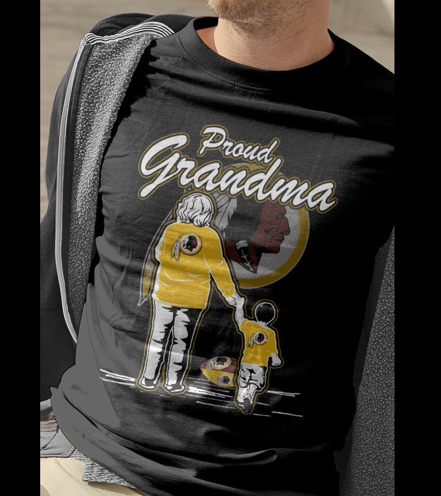 Proud Grandma Washington Redskins Football Family Heritage T-Shirt