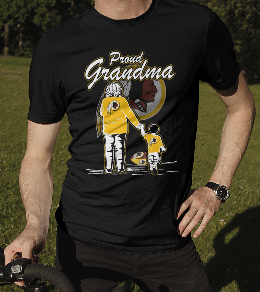 Proud Grandma Washington Redskins Football Family Heritage T-Shirt