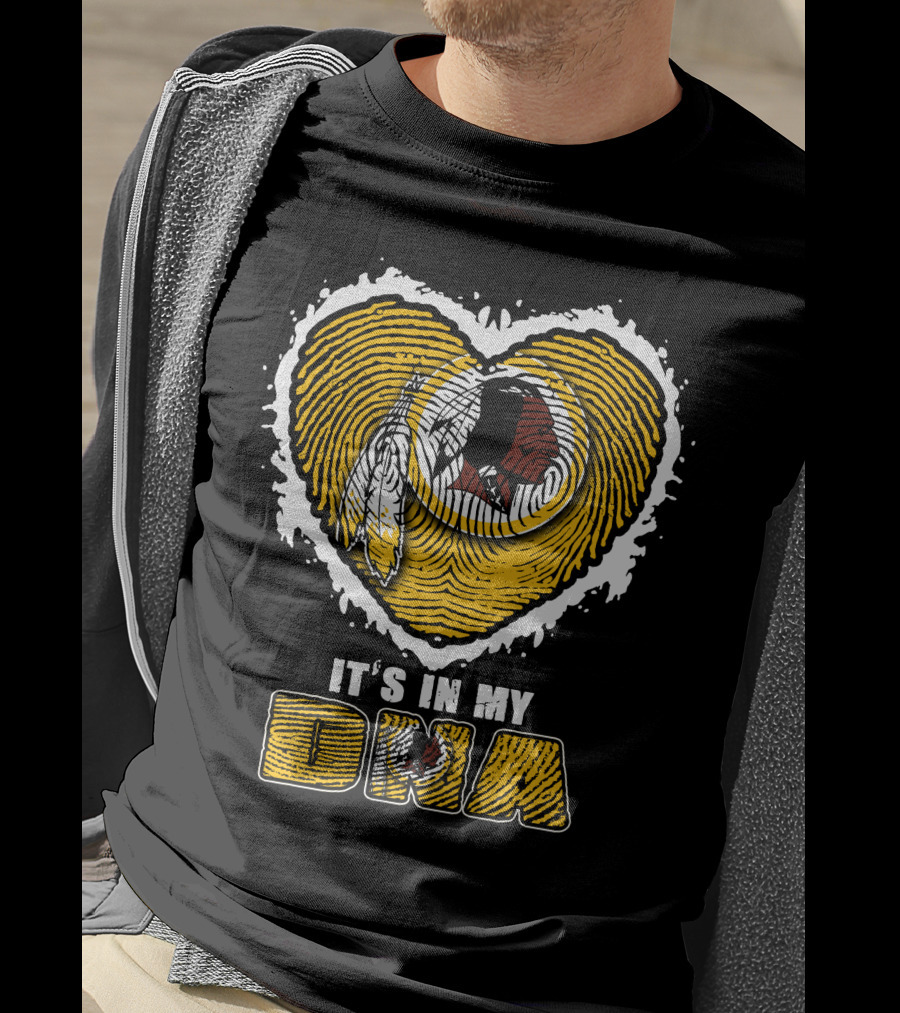 It's In My Dna Heart Washington Redskins T-Shirt
