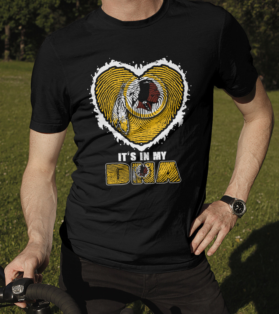It's In My Dna Heart Washington Redskins T-Shirt