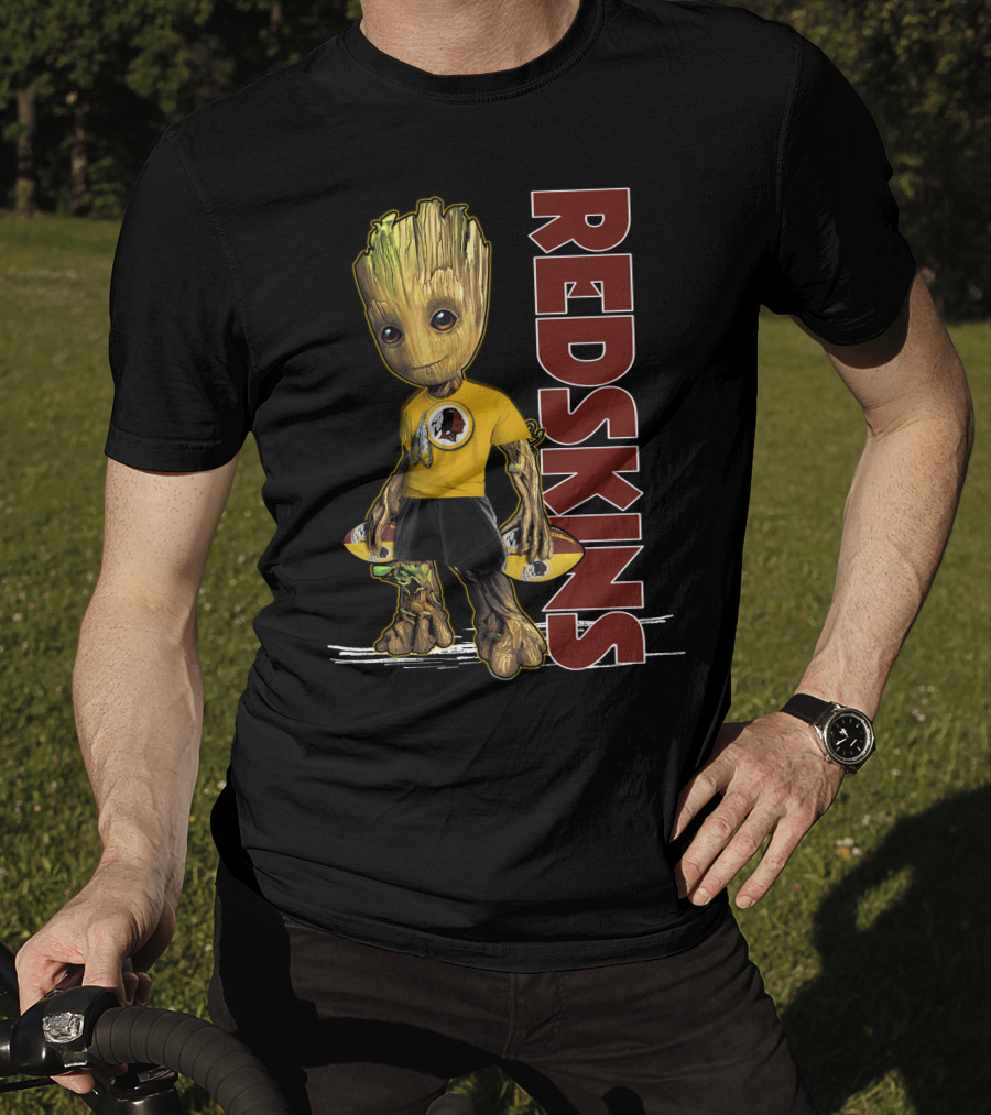 Groot V1 Washington Redskins Football Character T-Shirt