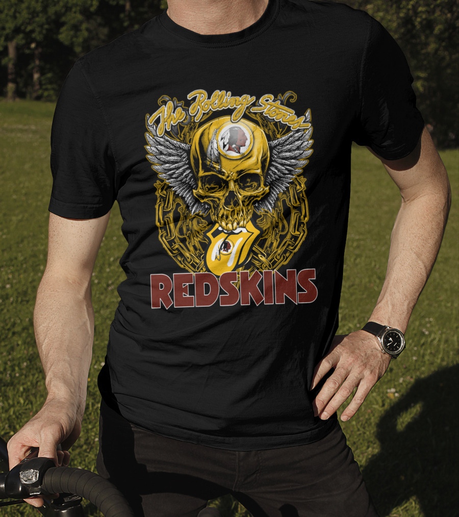 The Rolling Stones Redskins Skull Winged T-Shirt