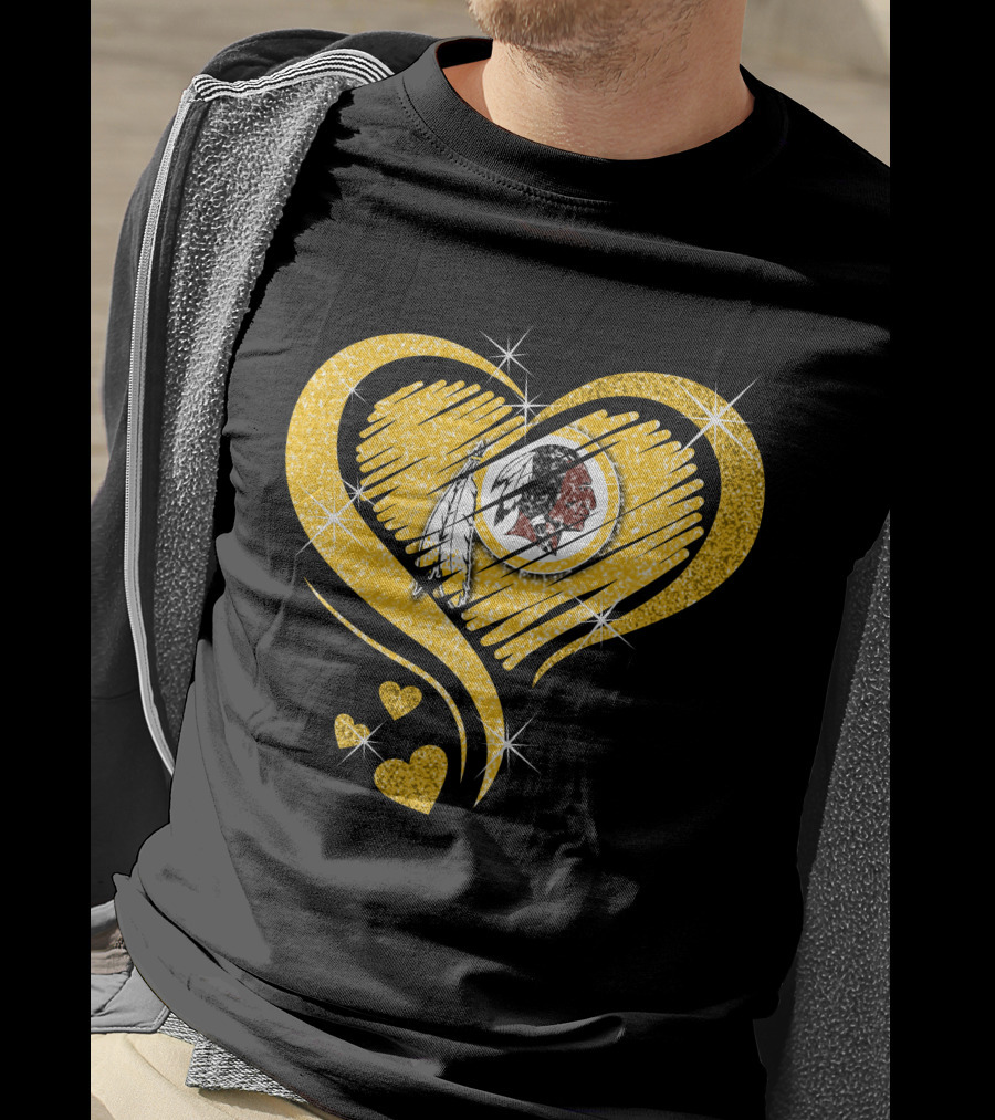 Heart Diamond Washington Redskins T-Shirt