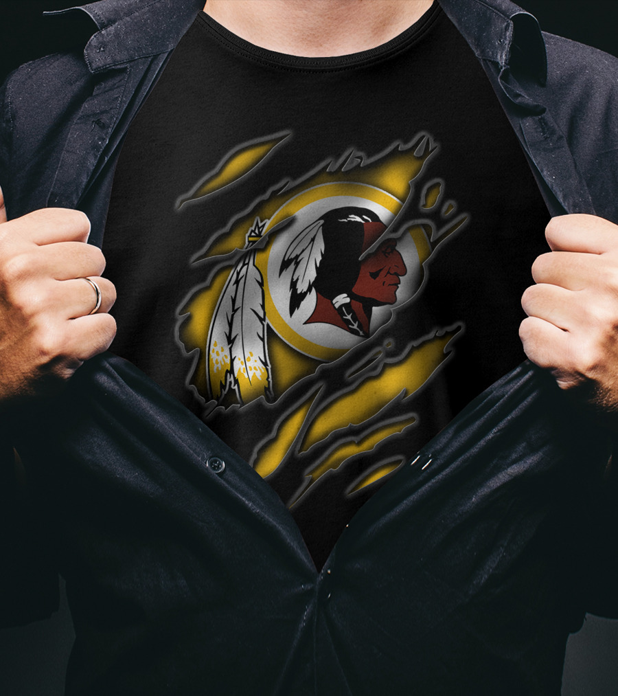 Torn Washington Redskins Football Team T-Shirt