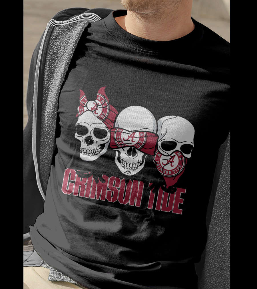 Skull Crimson Tide Alabama T-Shirt