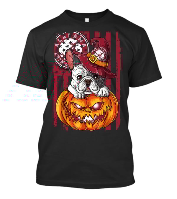 Alabama Crimson Tide Bulldog Halloween Pumpkin T-Shirt