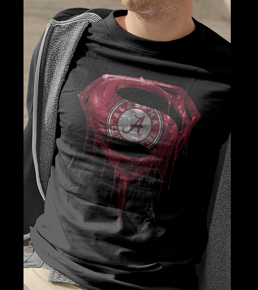 Alabama Crimson Tide Superman T-Shirt
