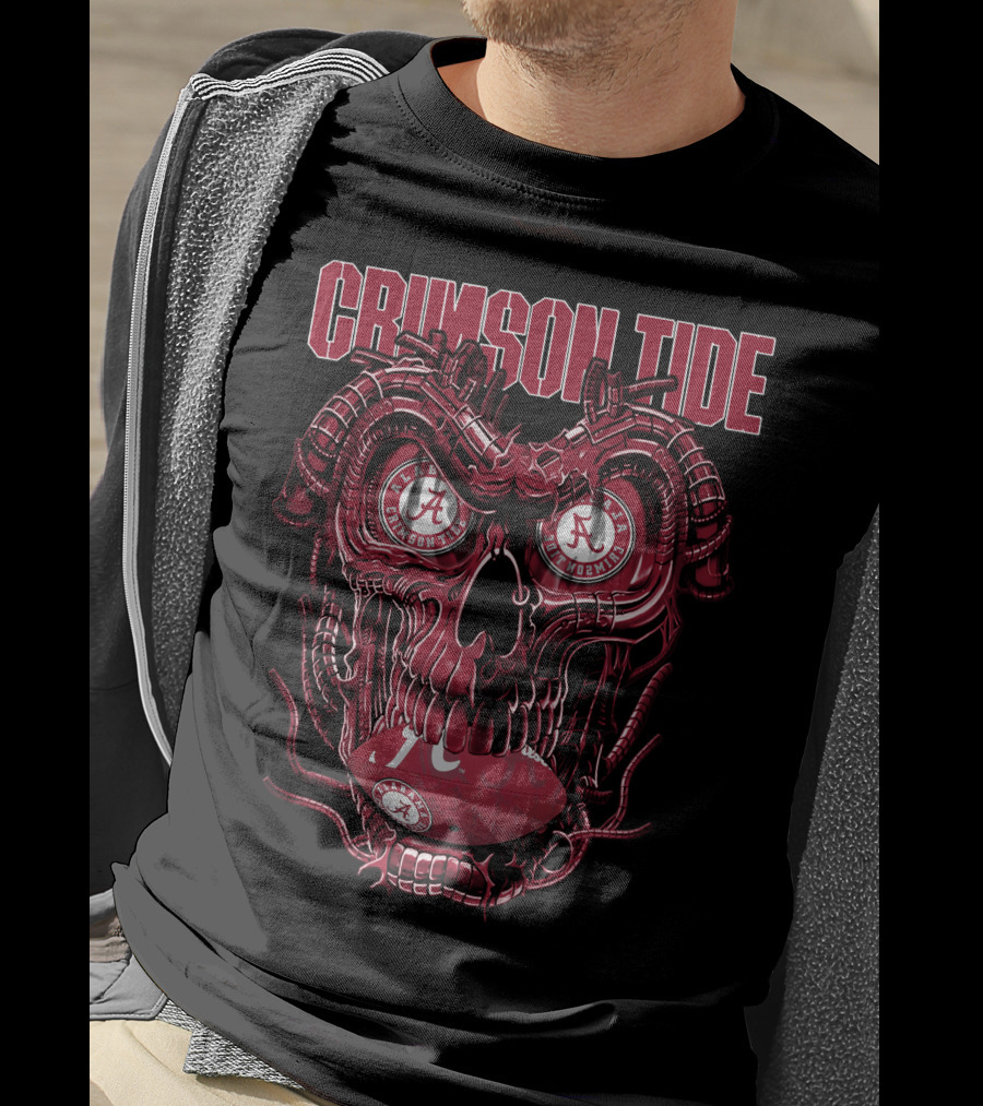 Crimson Tide Dragonskull Alabama Football T-Shirt