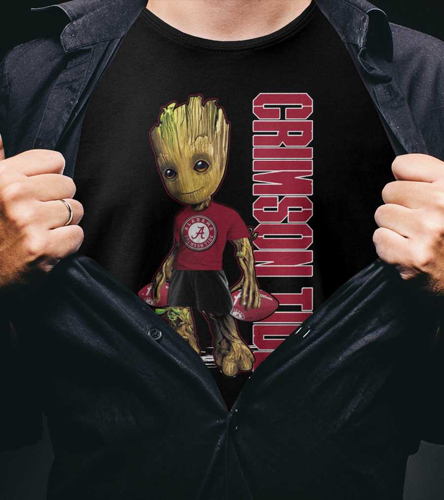 Groot Alabama Crimson Tide Football T-Shirt