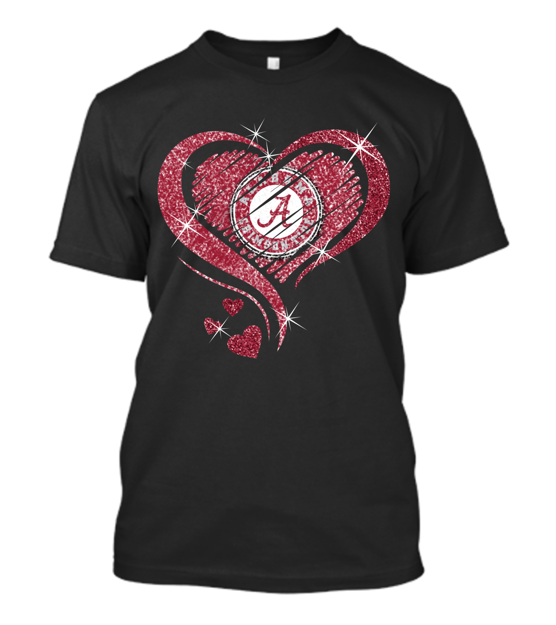 Heart Diamond Alabama Crimson Tide T-Shirt