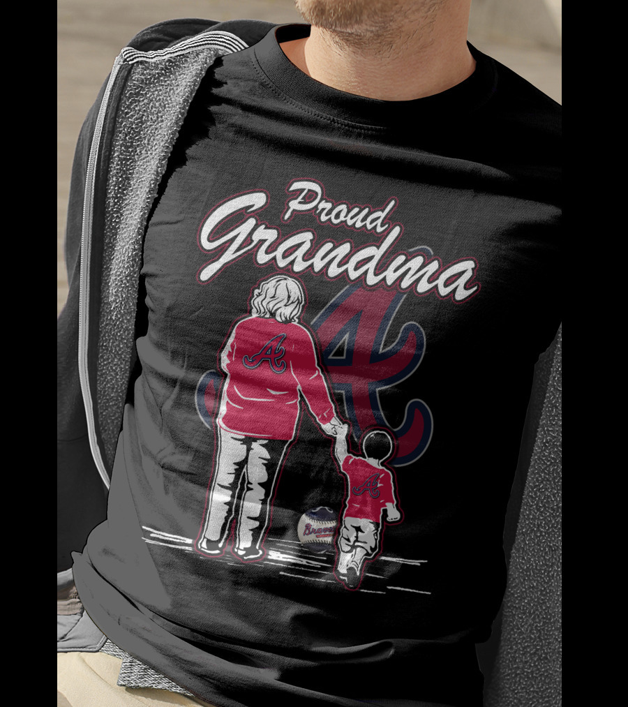 Proud Grandma Atlanta Braves T-Shirt