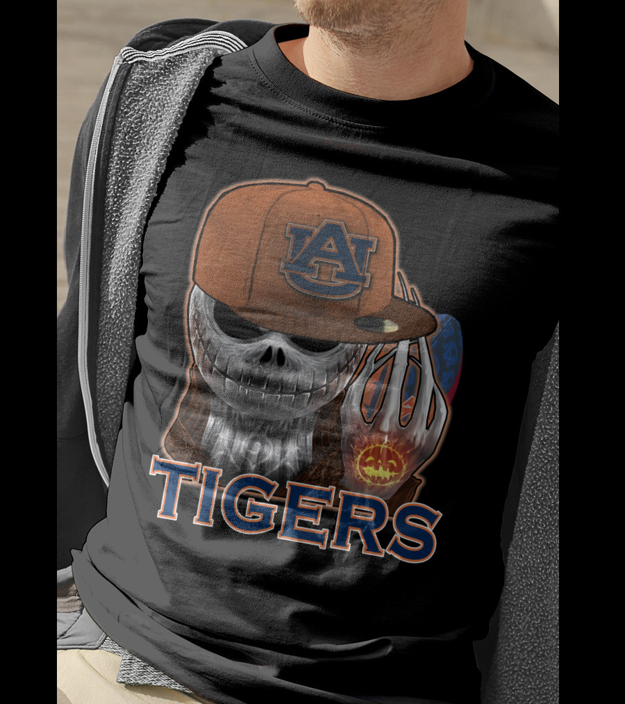 Jackskull Auburn Tigers Halloween Spirit T-Shirt