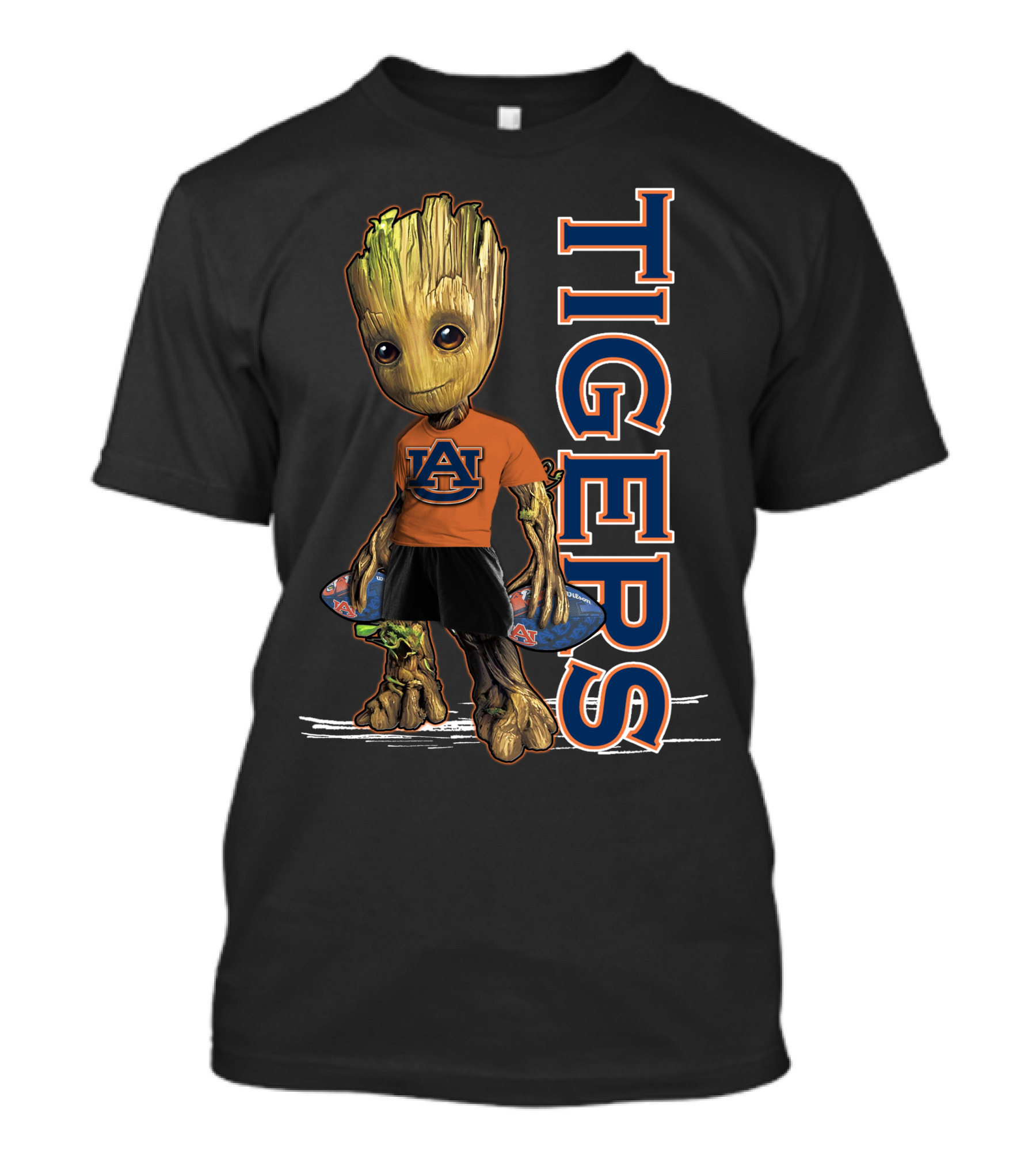 Groot V1 Auburn Tigers Fans Mascot T-Shirt