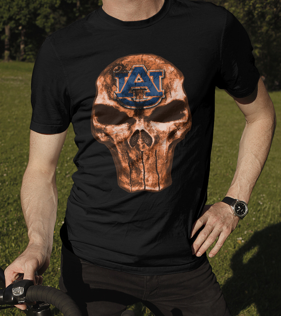 Skull Au Auburn Tigers T-Shirt