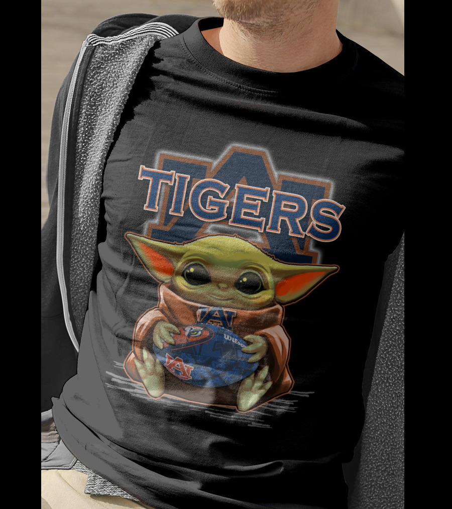 Auburn Tigers Yoda Football Fan T-Shirt