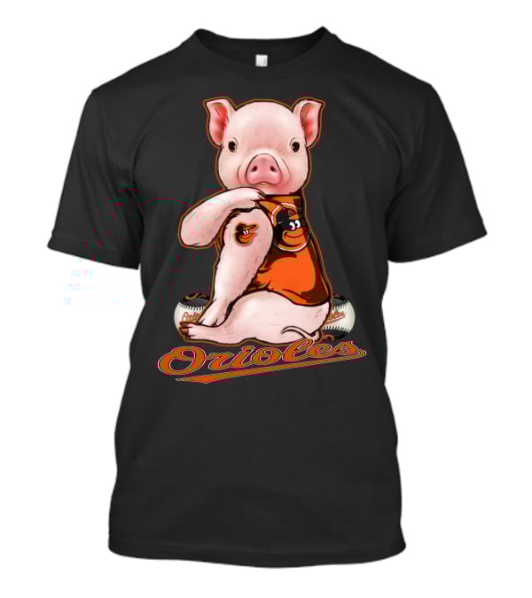 Orioles Pig Mascot Baseball Baltimore Orioles T-Shirt