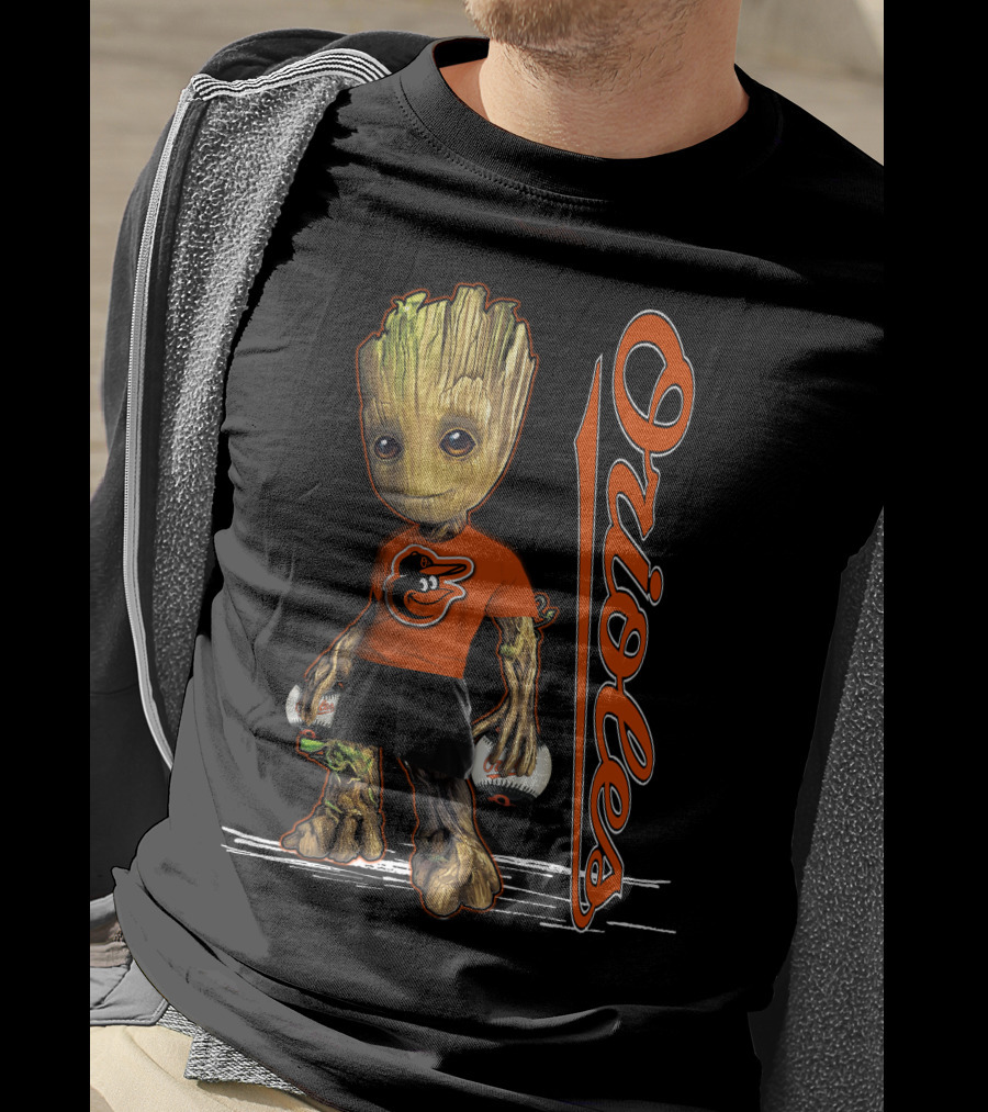 Groot Orioles Baltimore Baseball Team T-Shirt