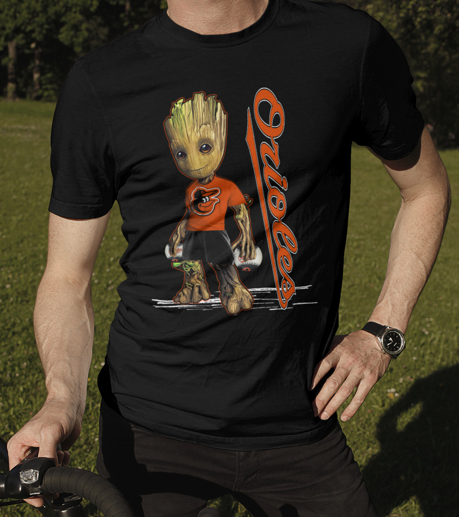 Groot Orioles Baltimore Baseball Team T-Shirt
