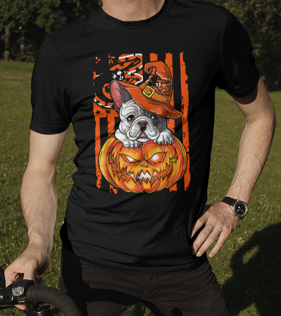 Hlw Bulldog Halloween Baltimore Orioles Jack-o'-Lantern T-Shirt
