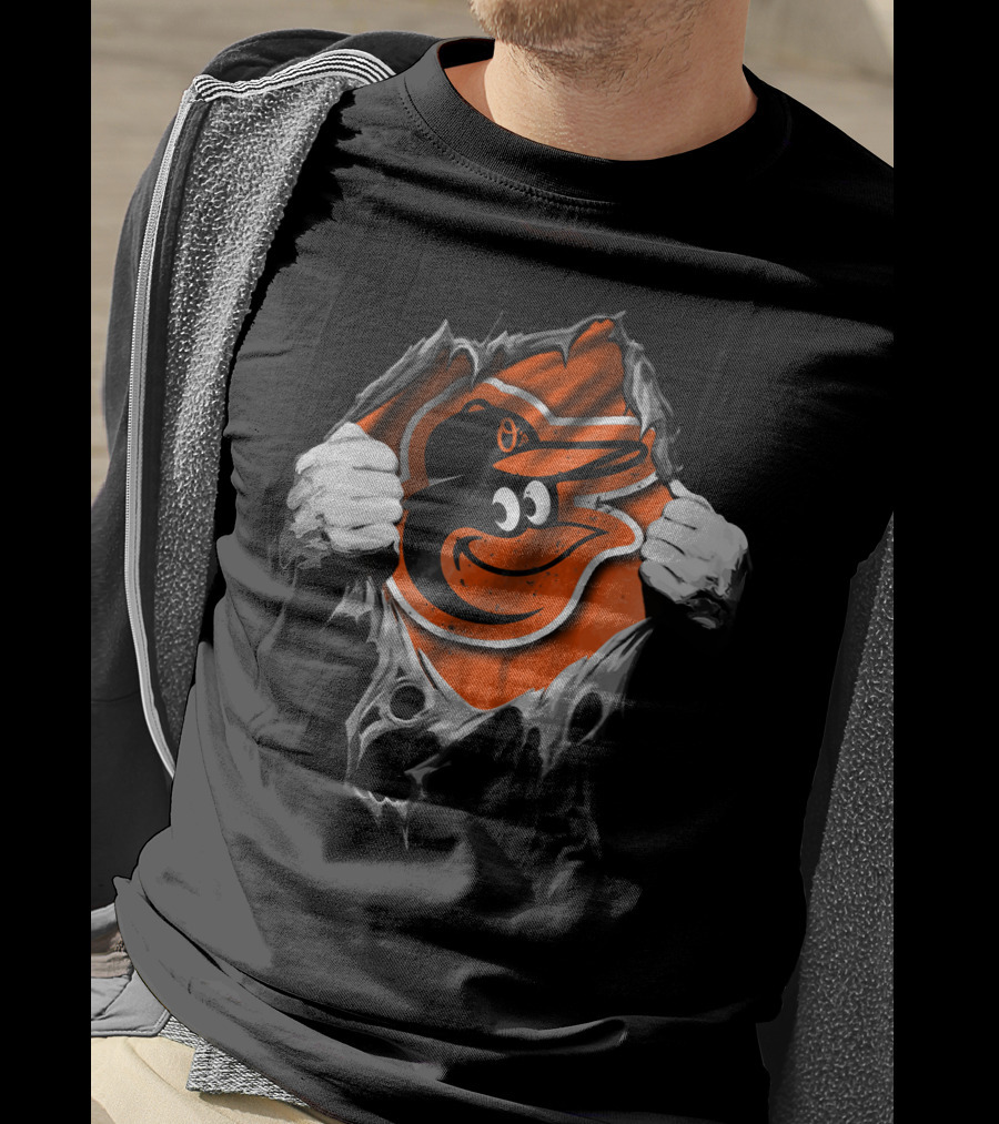 Torn Hands Baltimore Orioles Burst T-Shirt