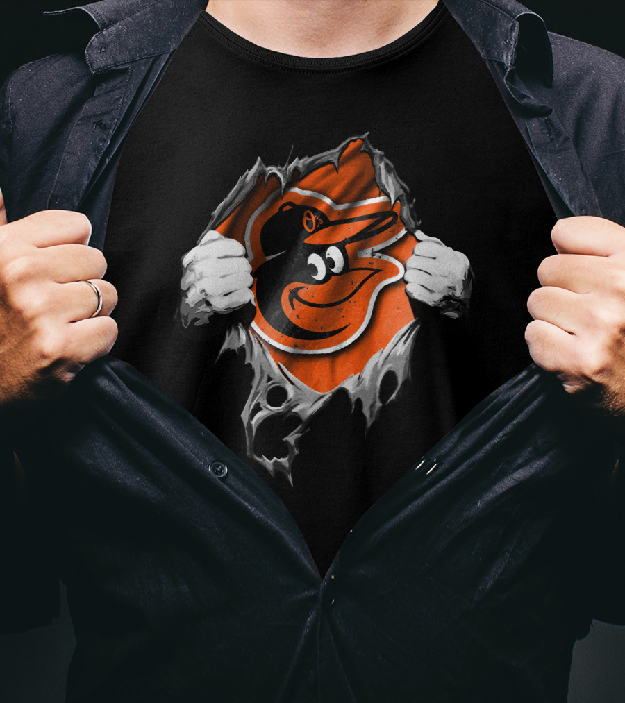 Torn Hands Baltimore Orioles Burst T-Shirt