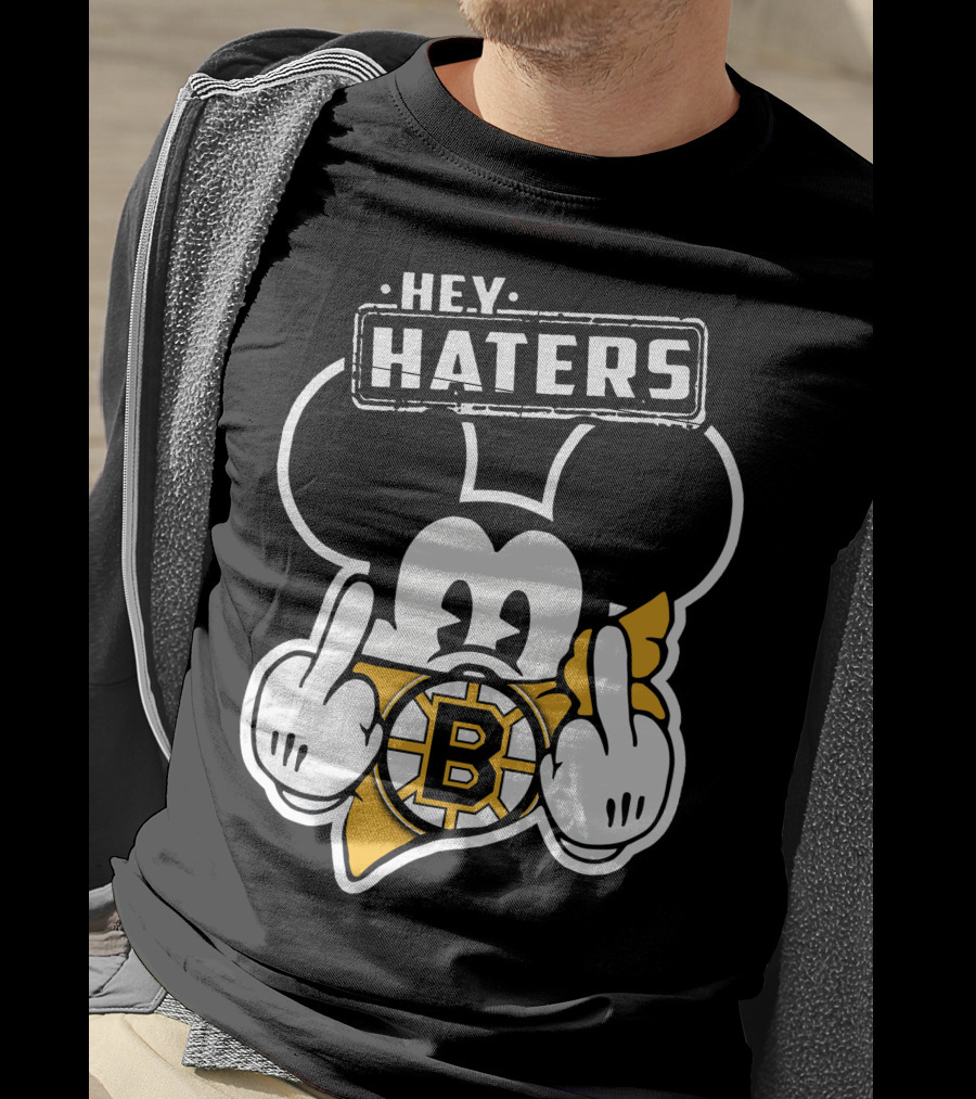 Hey Haters Mick Boston Bruins T-Shirt