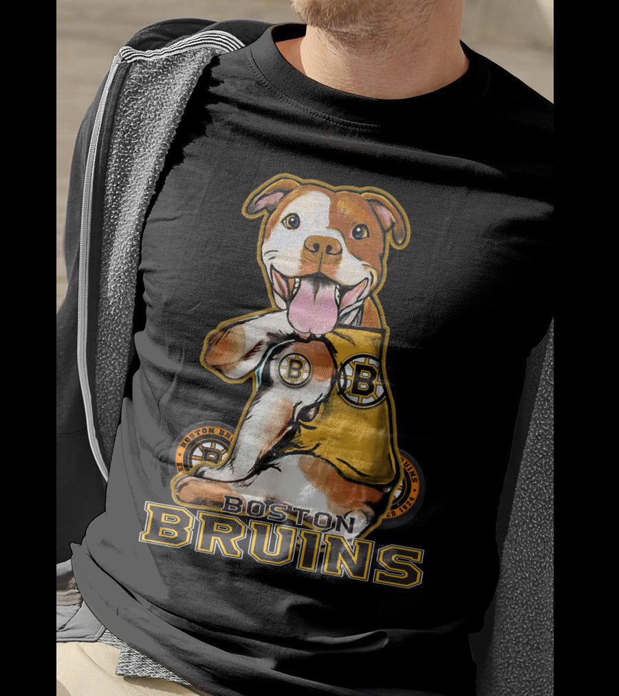 Boston Bruins Pittbull Hockey Fan T-Shirt