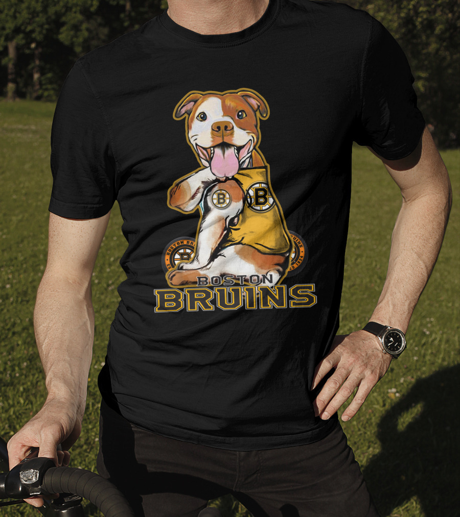 Boston Bruins Pittbull Hockey Fan T-Shirt